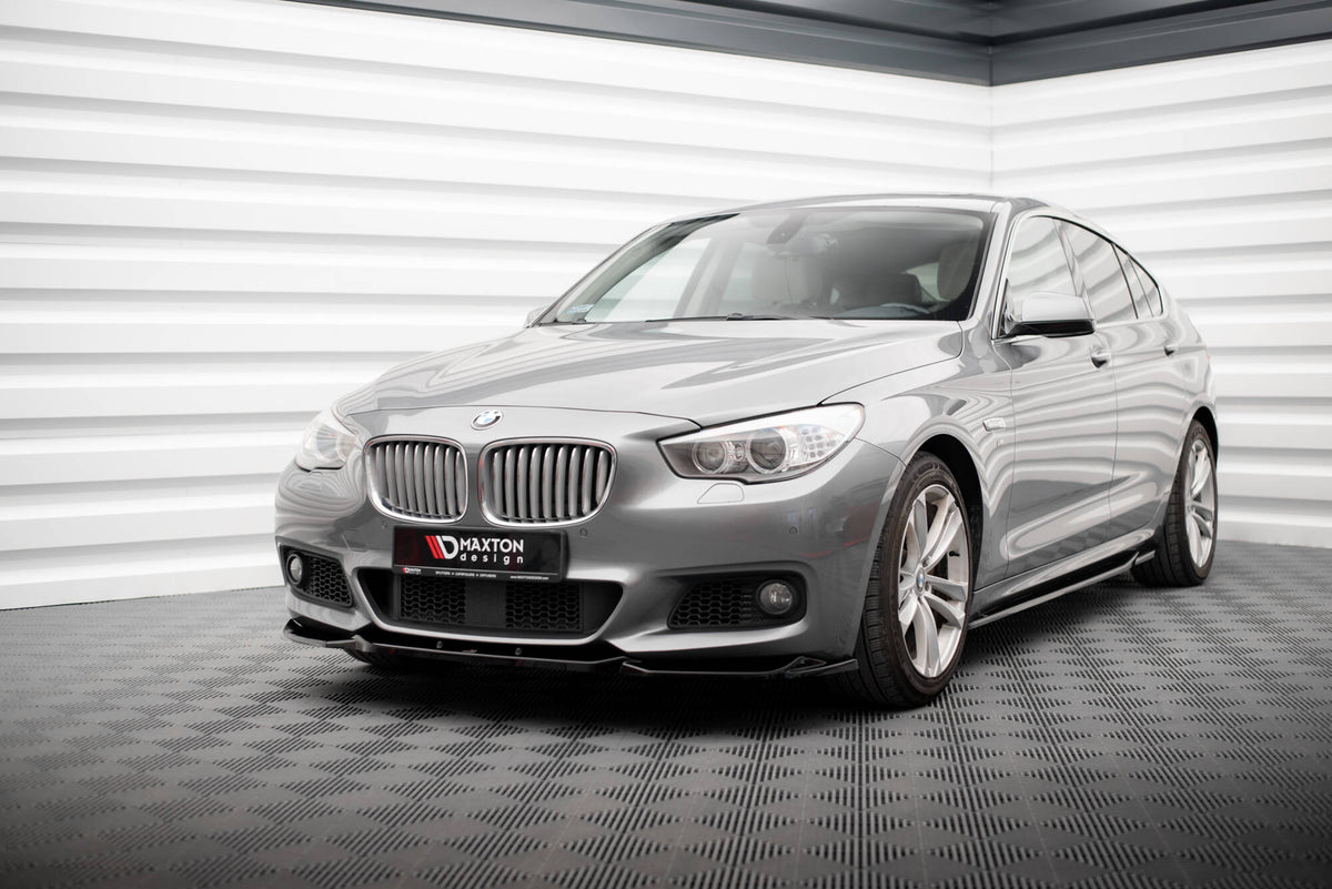 Street+ Spoilerlippe Front Ansatz passend für BMW 5er GT M-Paket F07 schwarz Hochglanz – Ansicht 1