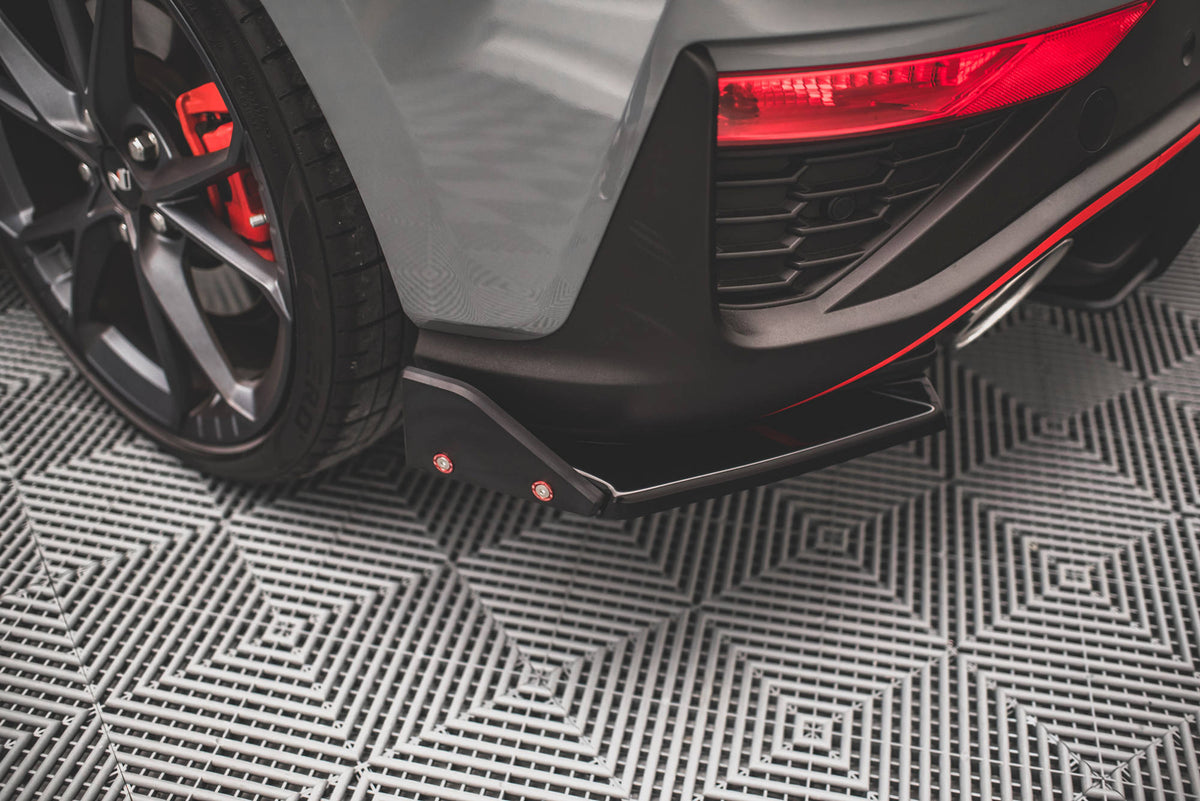 Heck Ansatz Flaps Diffusor V.1 + Flaps passend für Hyundai I30 N Hatchback Mk3 Facelift – Ansicht 1