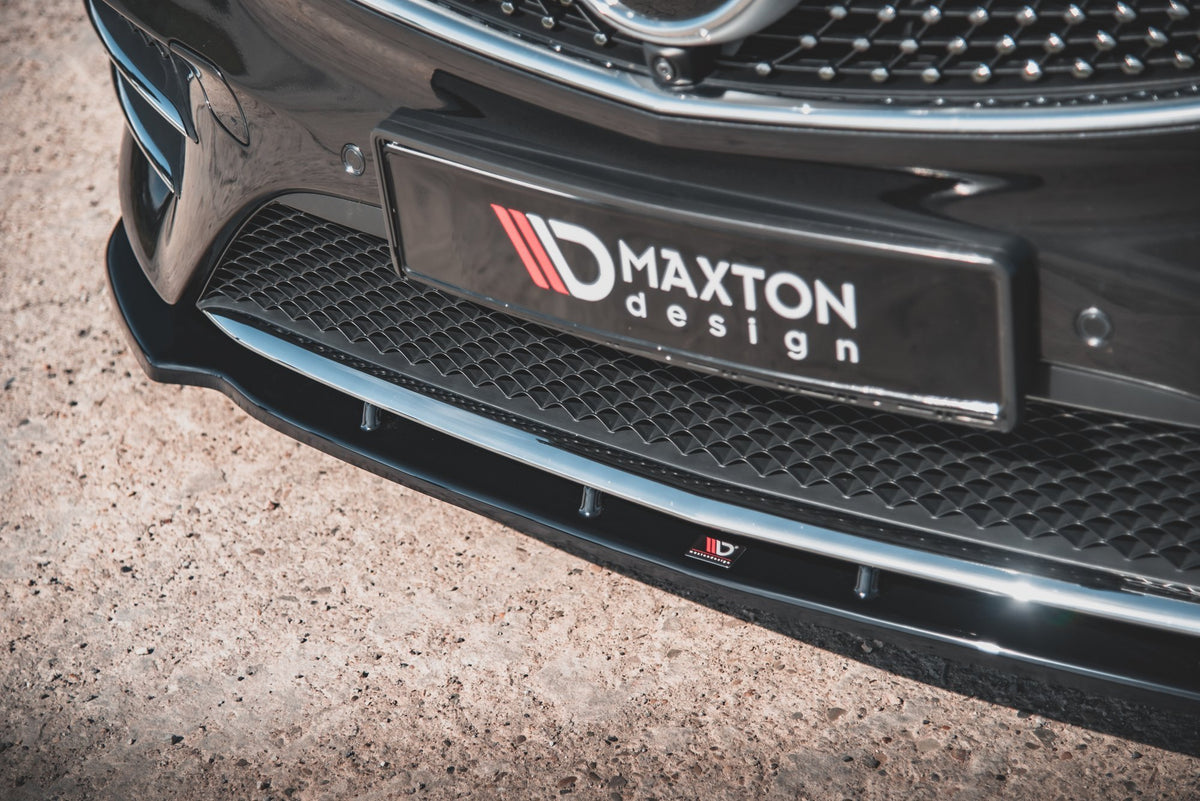 Street+ Spoilerlippe Front Ansatz V.2 passend für Mercedes-Benz V-Klasse AMG-Line W447  schwarz Hochglanz – Ansicht 5