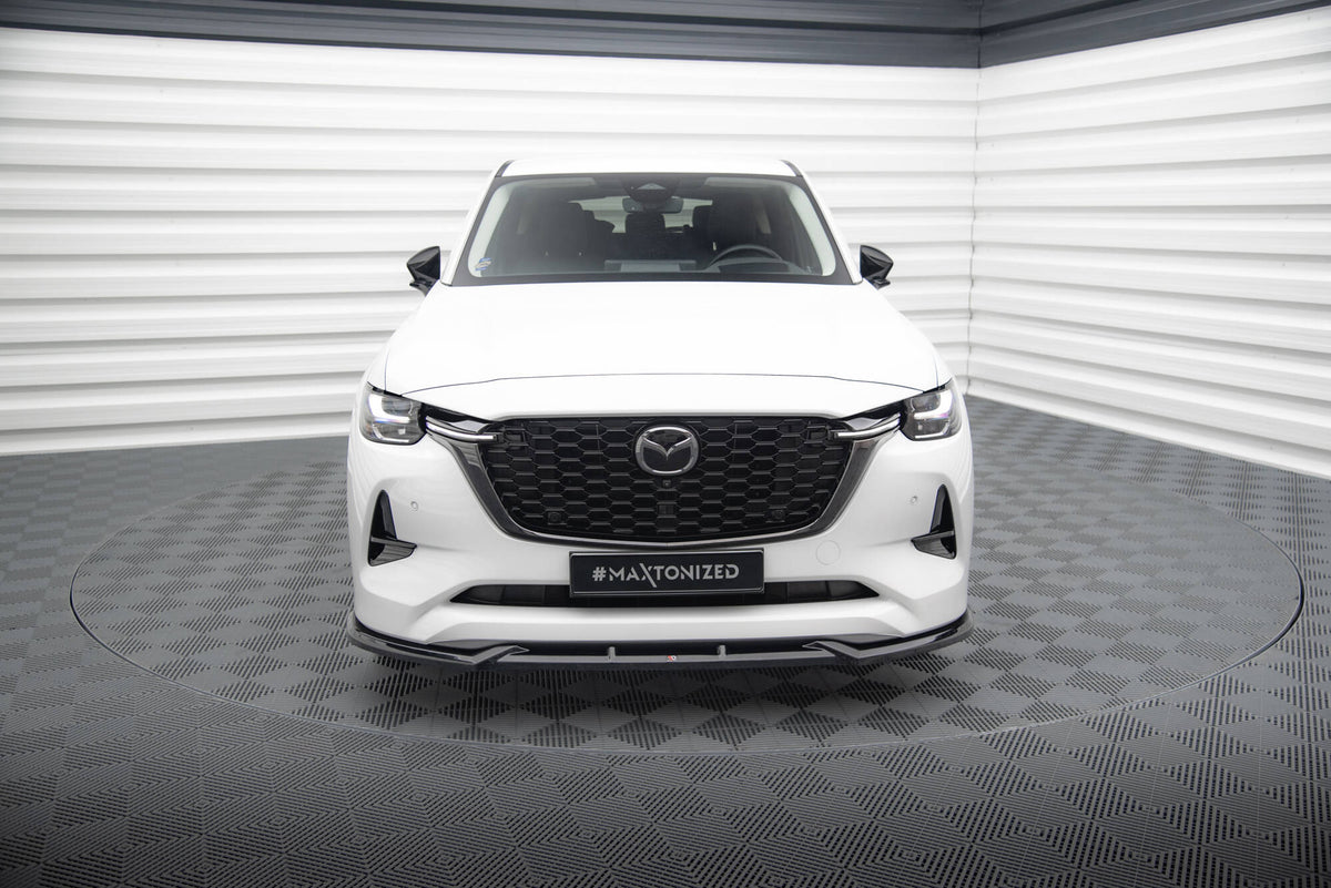 Street+ Spoilerlippe Front Ansatz V.1 passend für Mazda CX-60 Mk1 schwarz Hochglanz – Ansicht 1
