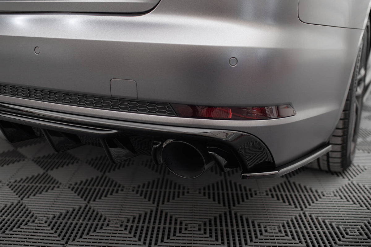 Diffusor Heck Ansatz V.1 passend für Audi A4 S-line B9  (Einzelauspuff li. re.) – Ansicht 5