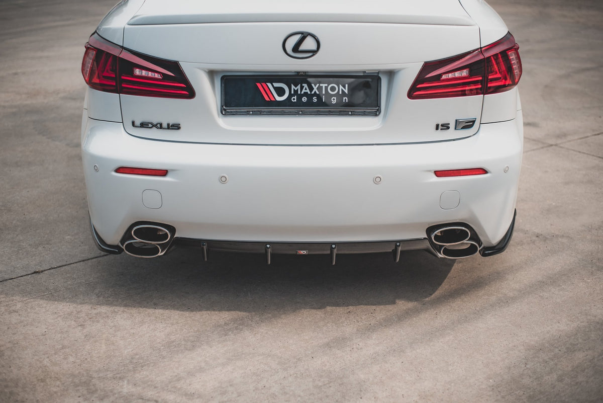 Diffusor Heck Ansatz passend für Lexus IS F Mk2 schwarz Hochglanz – Ansicht 4