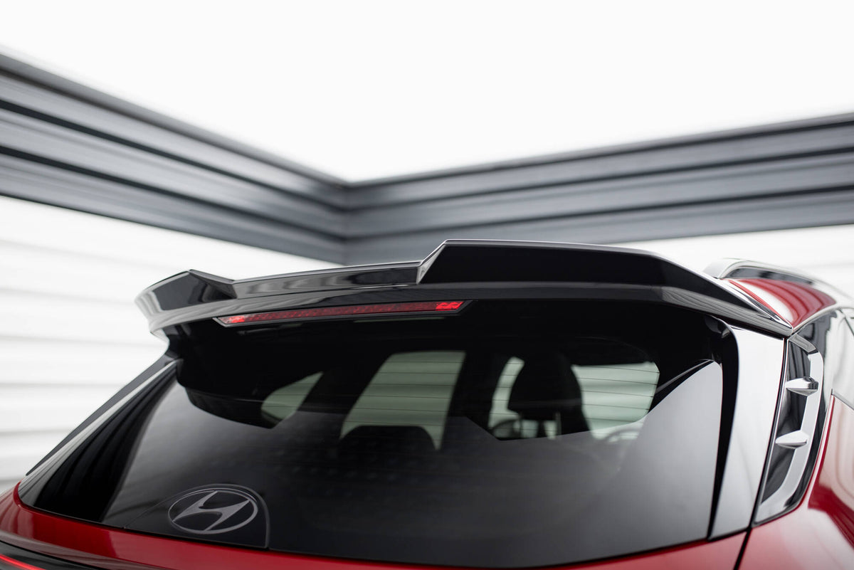 Heckspoiler Lippe 3D Hyundai Tucson N-Line Mk4 Facelift schwarz Hochglanz – Ansicht 1