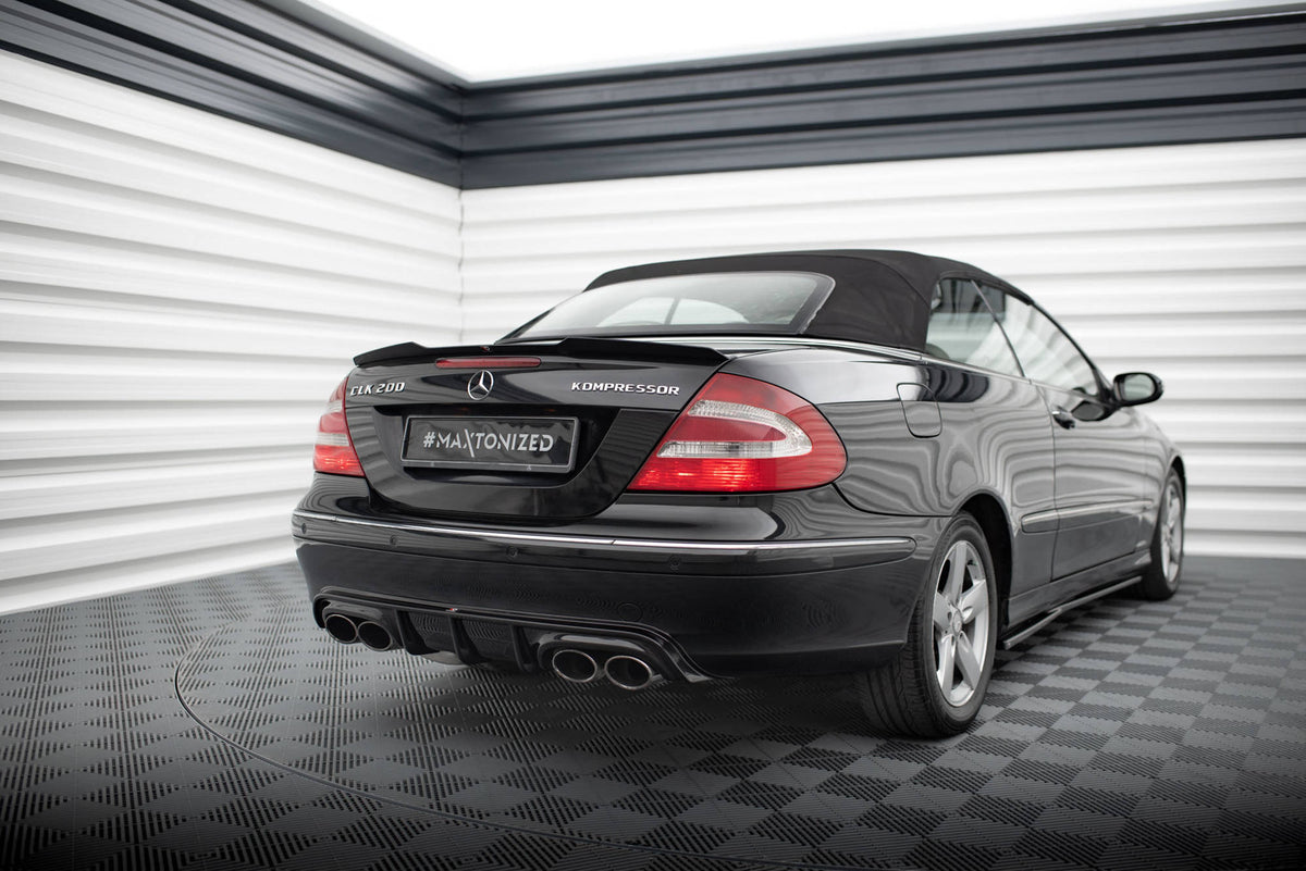 Heckspoiler Lippe Mercedes-Benz CLK Cabriolet A209 schwarz Hochglanz – Ansicht 1