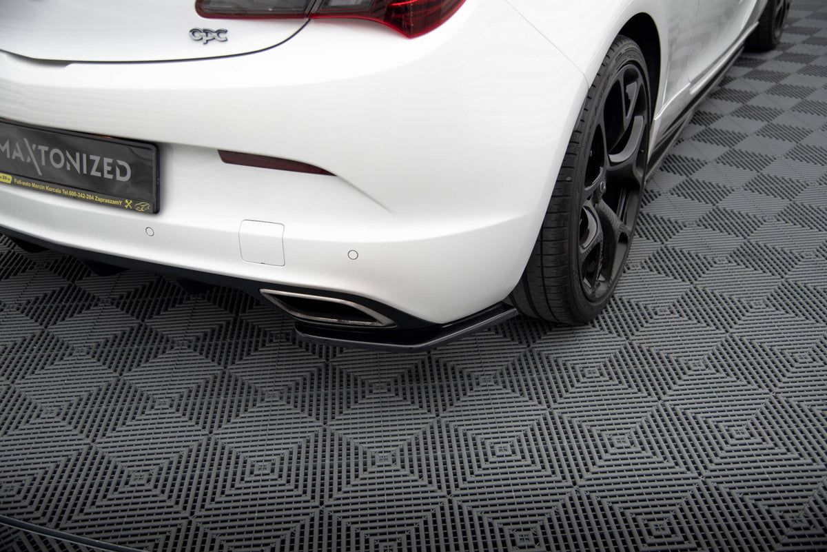Heck Ansatz Flaps Diffusor passend für OPEL ASTRA J OPC / VXR schwarz Hochglanz – Ansicht 3