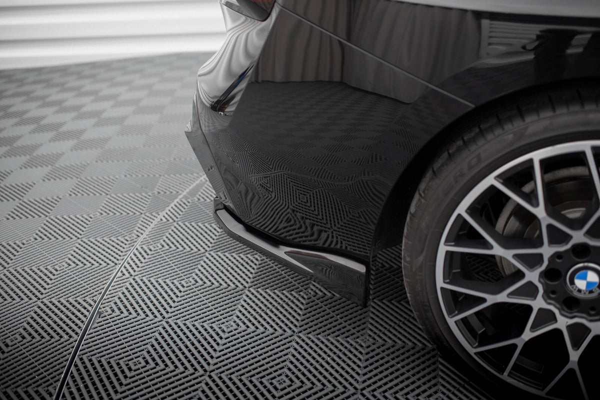 Heck Ansatz Flaps Diffusor V.4 passend für BMW 2 G42 schwarz Hochglanz – Ansicht 4
