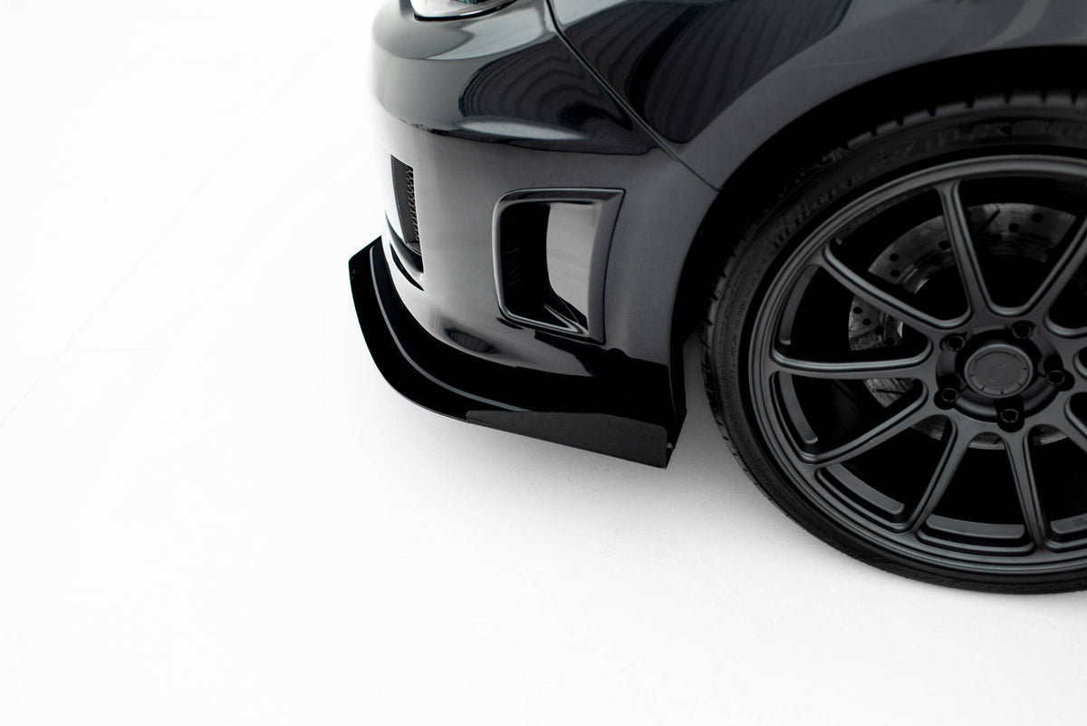 Front Stoßstange Flaps passend für Flaps Subaru Impreza WRX STI Mk3 Facelift schwarz Hochglanz – Ansicht 5