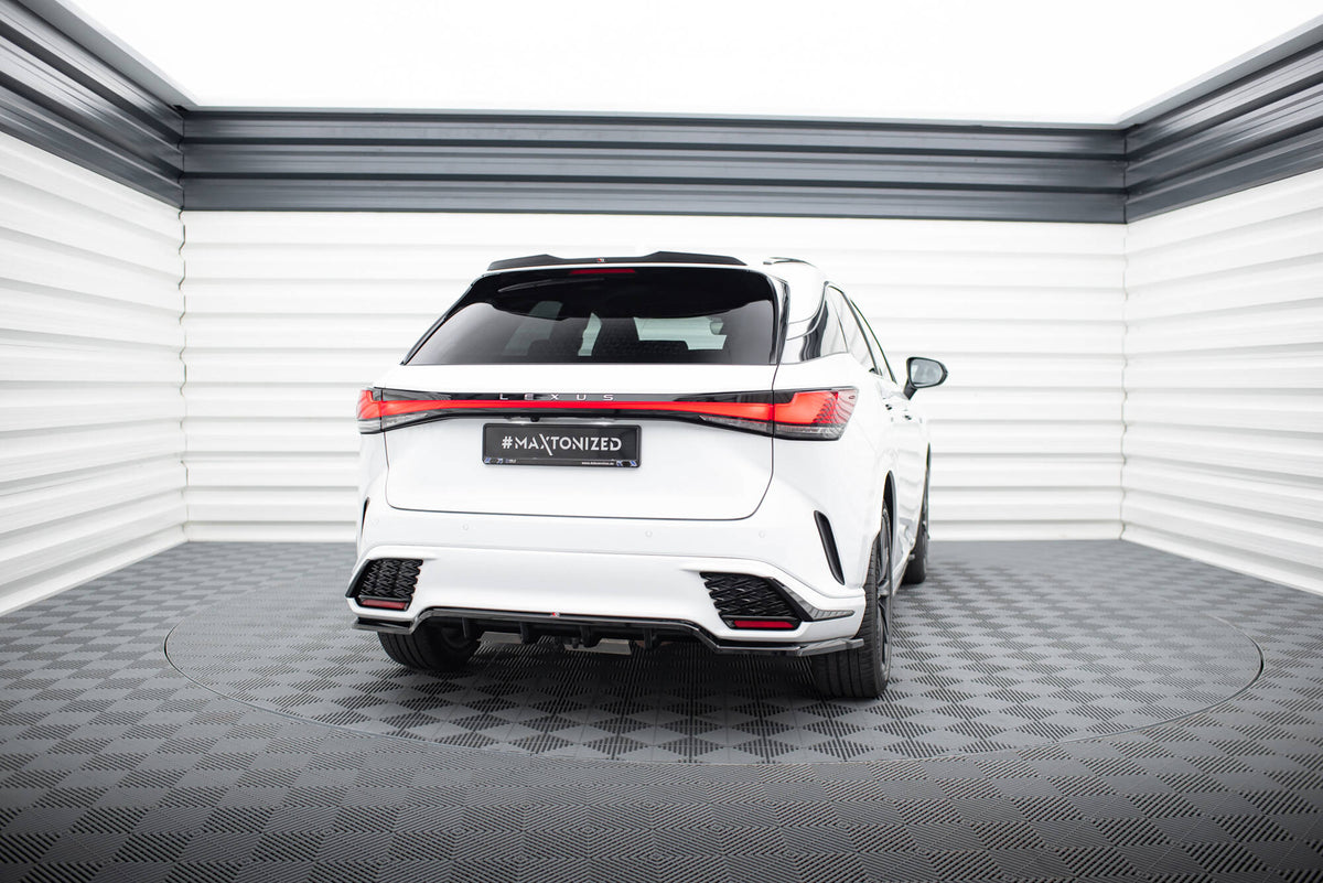 Street+ Mittlerer Diffusor RACE passend für Lexus RX F-Sport Mk5 schwarz Hochglanz – Ansicht 1