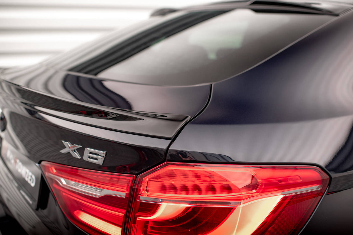 3D Heckspoiler Lippe V.2 BMW X6 F16 M-Paket / X6 M F86 schwarz Hochglanz – Ansicht 6
