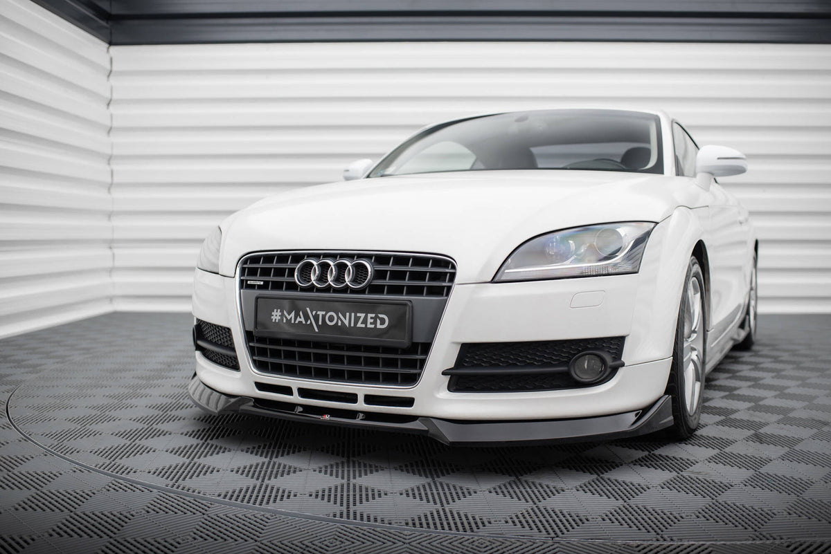Street+ Spoilerlippe Front Ansatz V.3 passend für Audi TT 8J schwarz Hochglanz – Ansicht 3