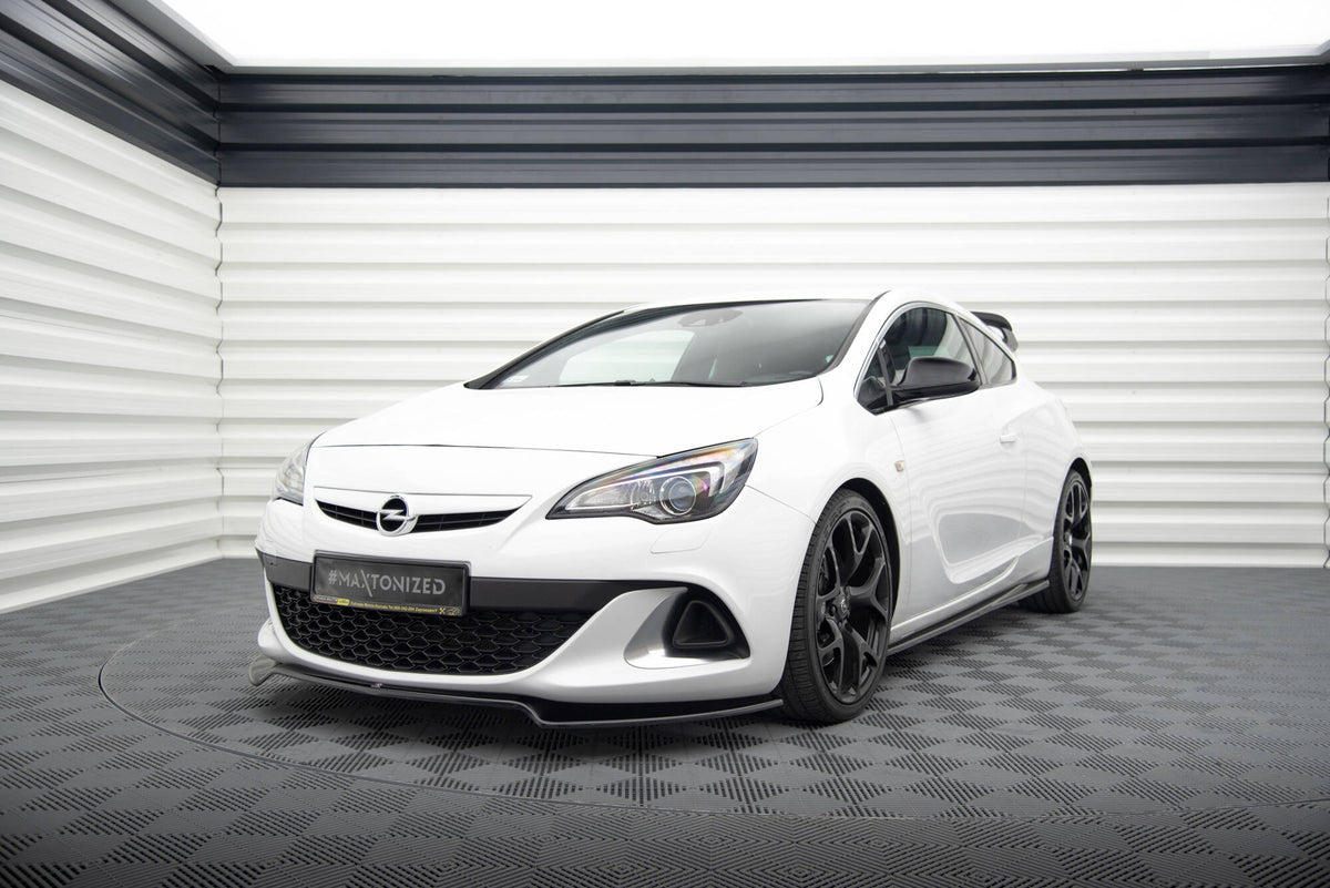 Street+ Spoilerlippe Front Ansatz passend für Opel Astra J OPC/VXR  schwarz Hochglanz – Ansicht 3