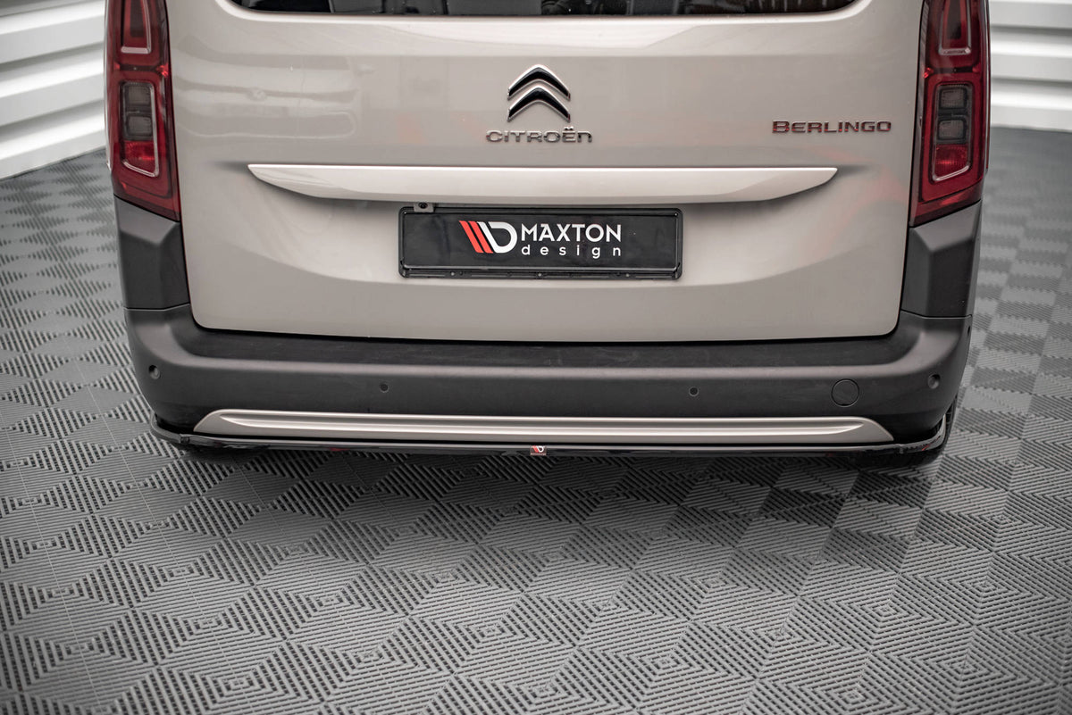 Heckansatz Citroen Berlingo Mk3 schwarz Hochglanz – Ansicht 3