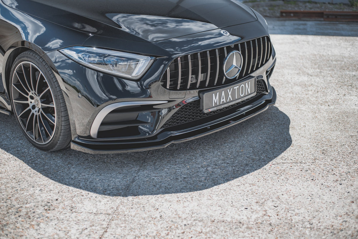 Street+ Spoilerlippe Front Ansatz V.2 passend für Mercedes-AMG CLS 53 C257 schwarz Hochglanz – Ansicht 3