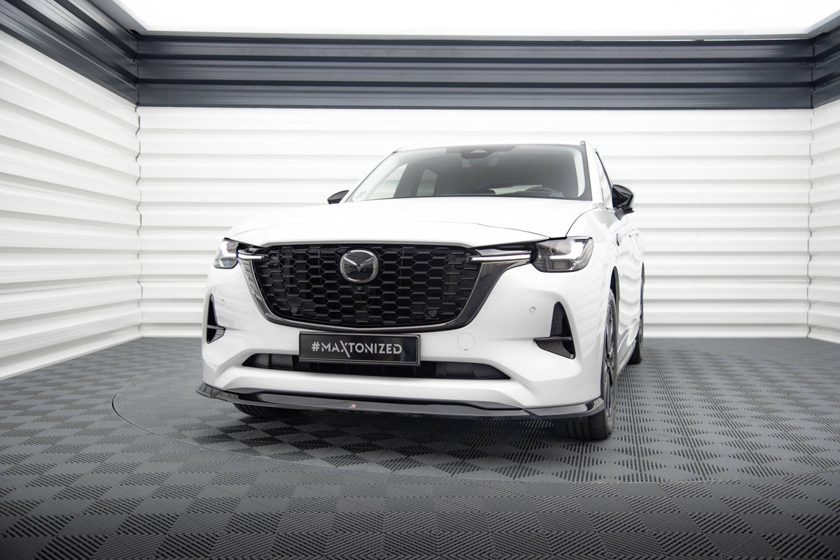Street+ Spoilerlippe Front Ansatz V.2 passend für Mazda CX-60 Mk1 schwarz Hochglanz – Ansicht 3