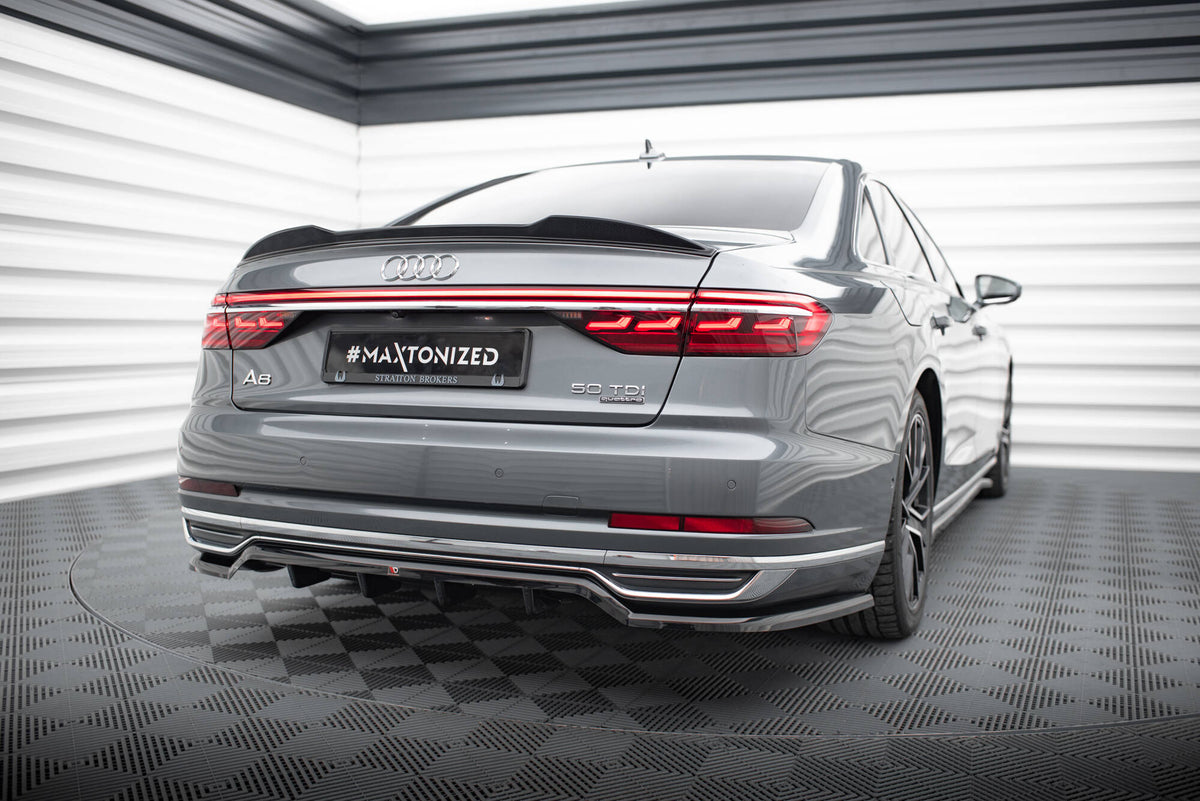 Street+ Mittlerer Diffusor RACE passend für Audi A8 D5 schwarz Hochglanz – Ansicht 1