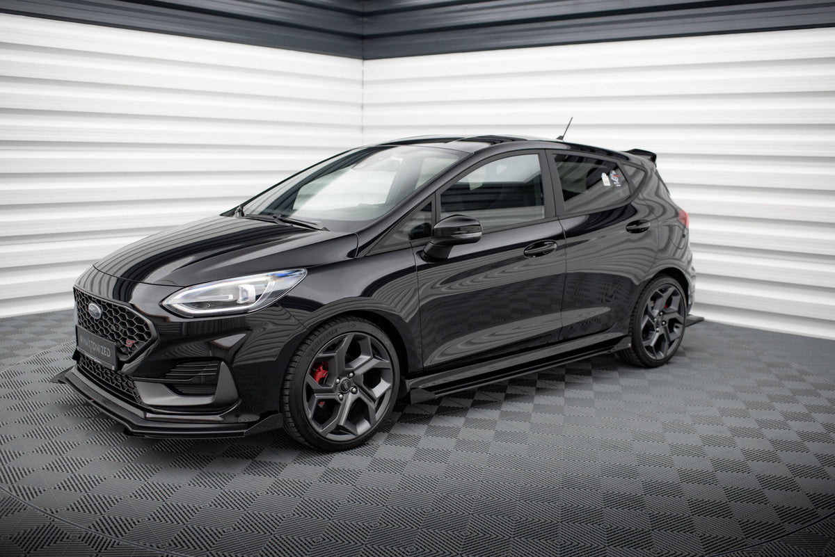 Seitenschweller Flaps passend für Ford Fiesta ST / ST-Line Mk8 schwarz Hochglanz – Ansicht 1