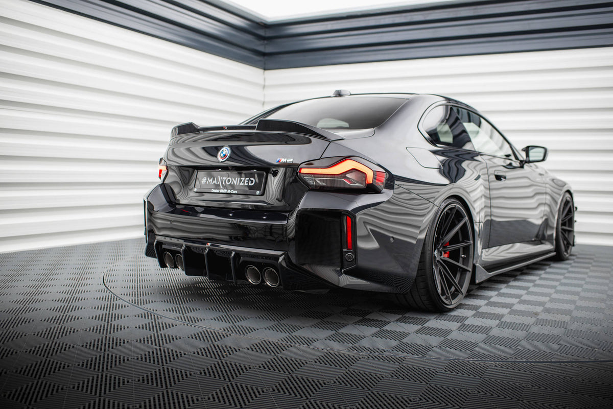 Diffusor Heck Ansatz V.1 passend für BMW M2 G87 schwarz Hochglanz – Ansicht 3