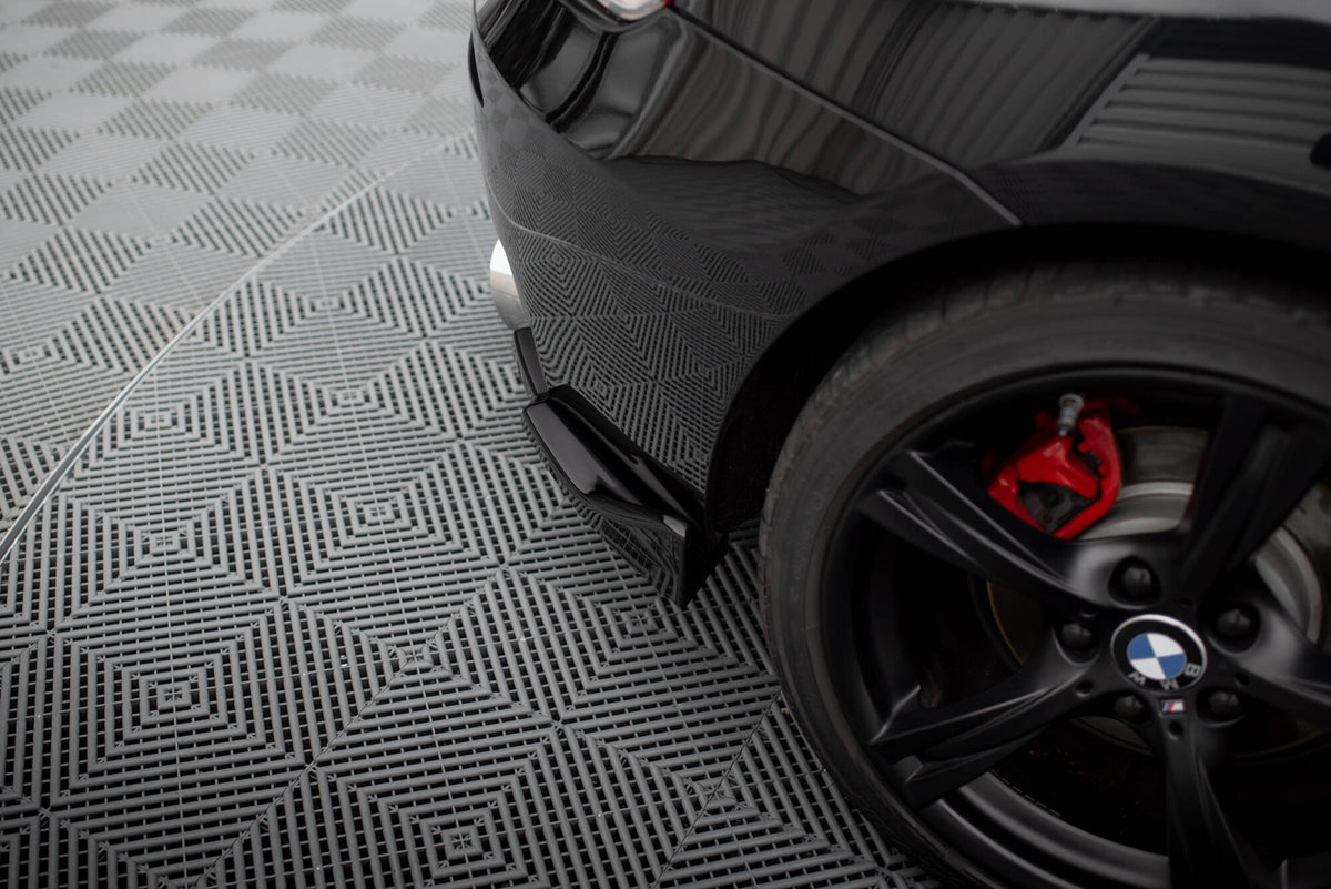Heck Ansatz Flaps Diffusor passend für BMW Z4 M-Paket E89 Facelift schwarz Hochglanz – Ansicht 4