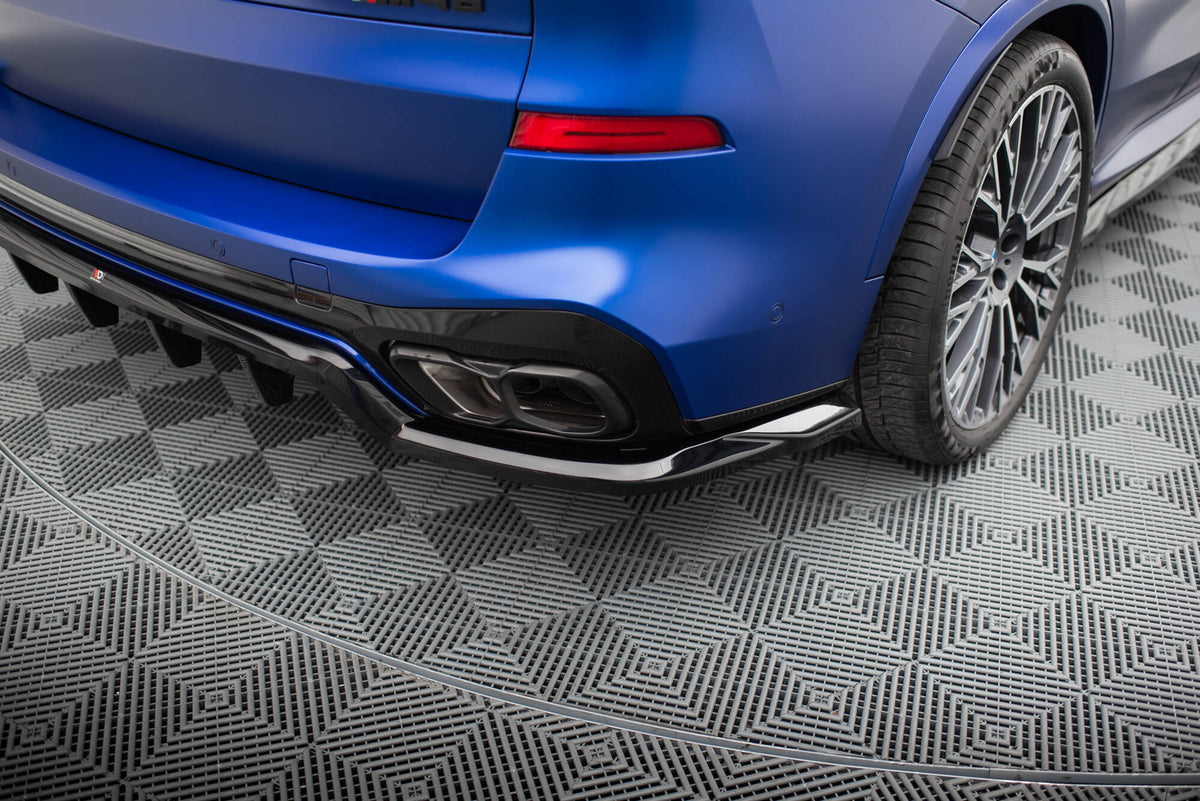 Street+ Mittlerer Diffusor RACE passend für V.1 BMW X5 M-Paket G05 Facelift schwarz Hochglanz – Ansicht 3