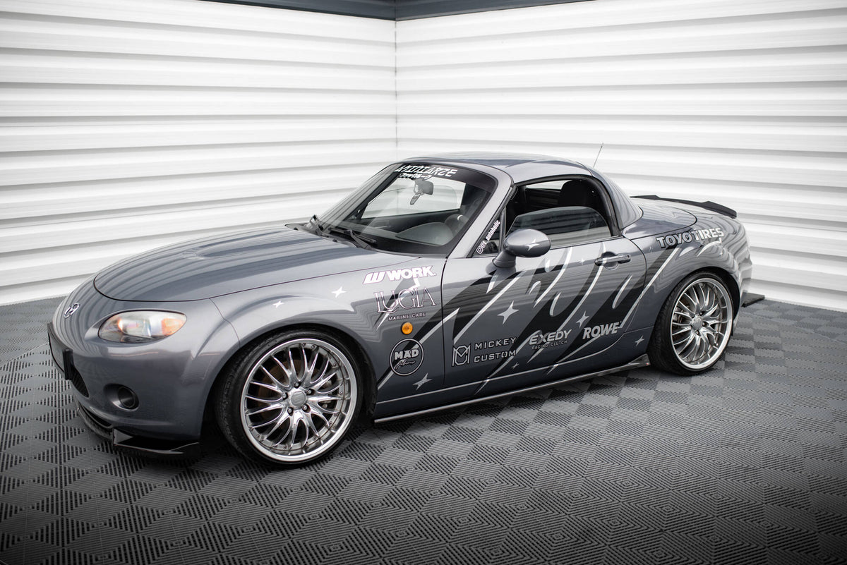 Street+ Seitenschweller Leisten passend für Mazda MX5 NC (Mk3) schwarz Hochglanz – Ansicht 4