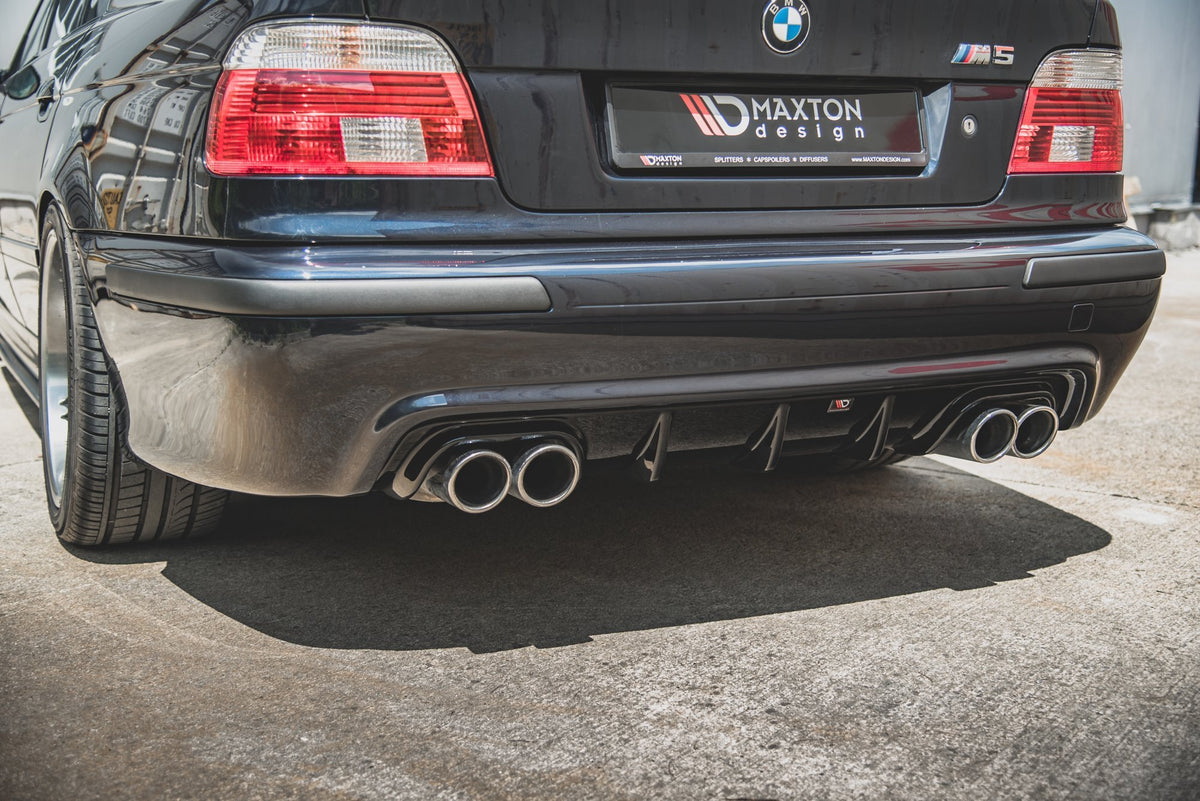 Diffusor Heck Ansatz passend für BMW M5  / 5 M-Paket E39 schwarz Hochglanz – Ansicht 4