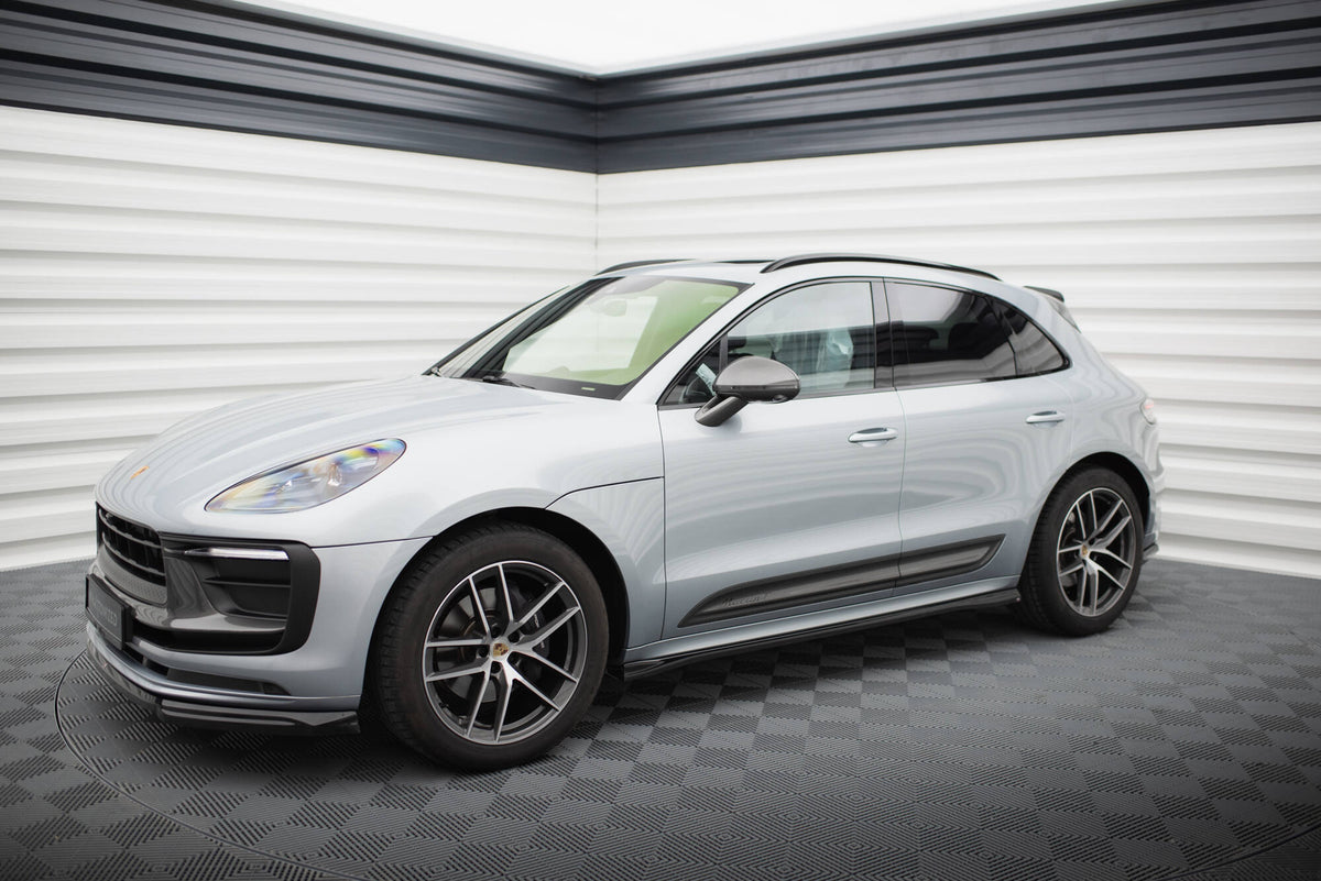 Street+ Seitenschweller Leisten passend für Porsche Macan T / GTS Mk1 Facelift 2   schwarz Hochglanz – Ansicht 5