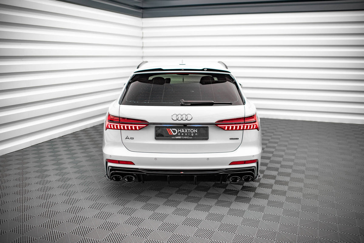 Heckspoiler Lippe Audi A6 Avant / A6 Allroad / A6 S-Line Avant / S6 Avant C8 / C8 Facelift schwarz Hochglanz – Ansicht 1