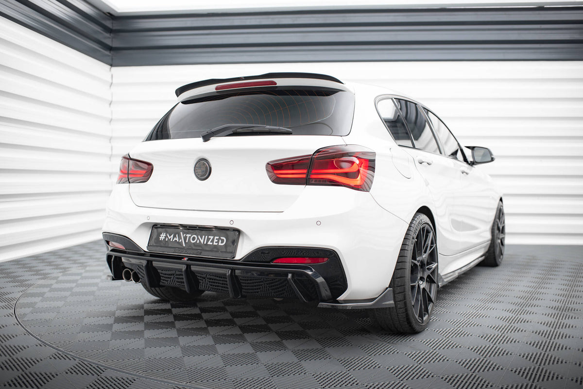Heckspoiler Lippe V.1 BMW 1er M-Paket / M140i / Standard F20  schwarz Hochglanz – Ansicht 1