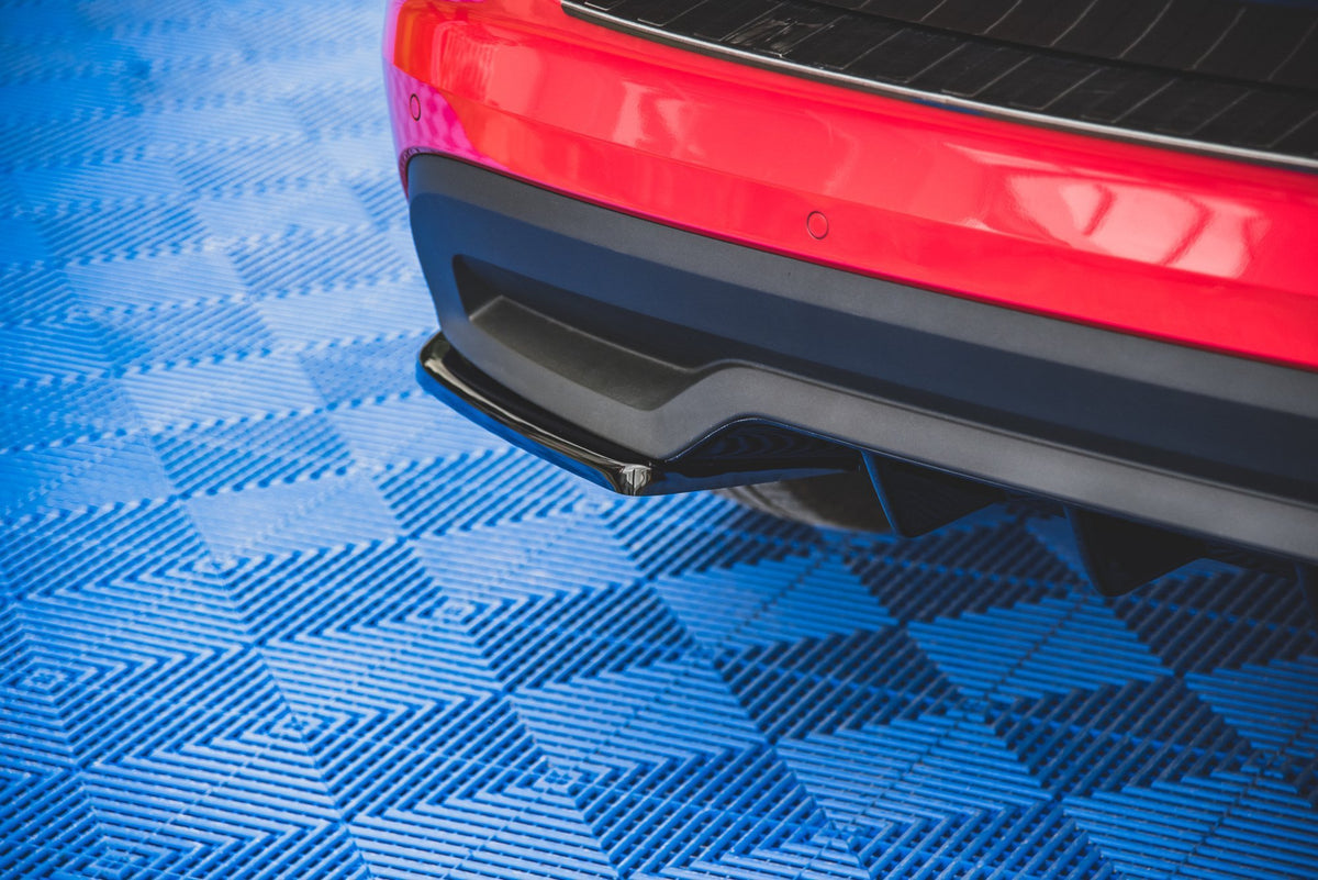 Heck Ansatz Flaps Diffusor passend für Skoda Kamiq Mk1 schwarz Hochglanz – Ansicht 6