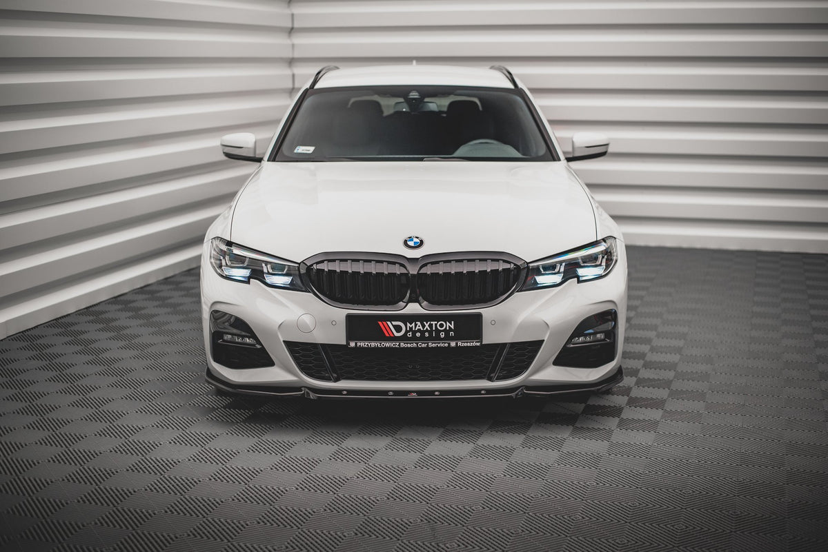 Street+ Spoilerlippe Front Ansatz V.5 passend für BMW 3er G20 / G21 M-Paket schwarz Hochglanz – Ansicht 1
