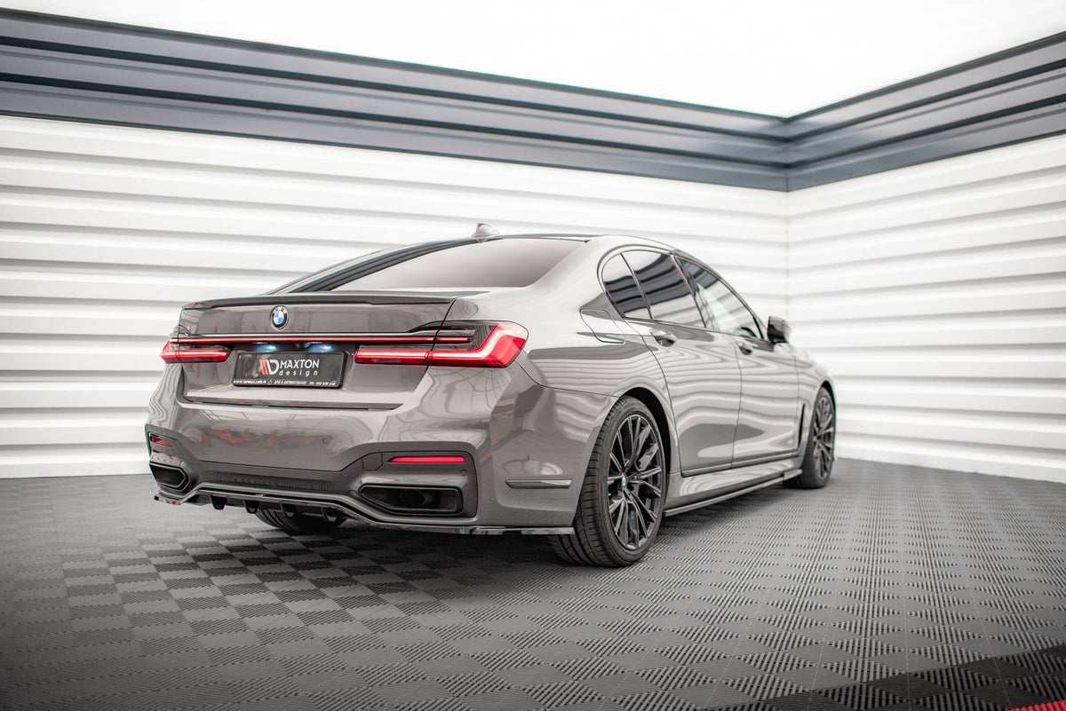 Street+ Mittlerer Diffusor RACE passend für V.1 BMW 7 M-Paket G11 / G12 Facelift schwarz Hochglanz – Ansicht 3