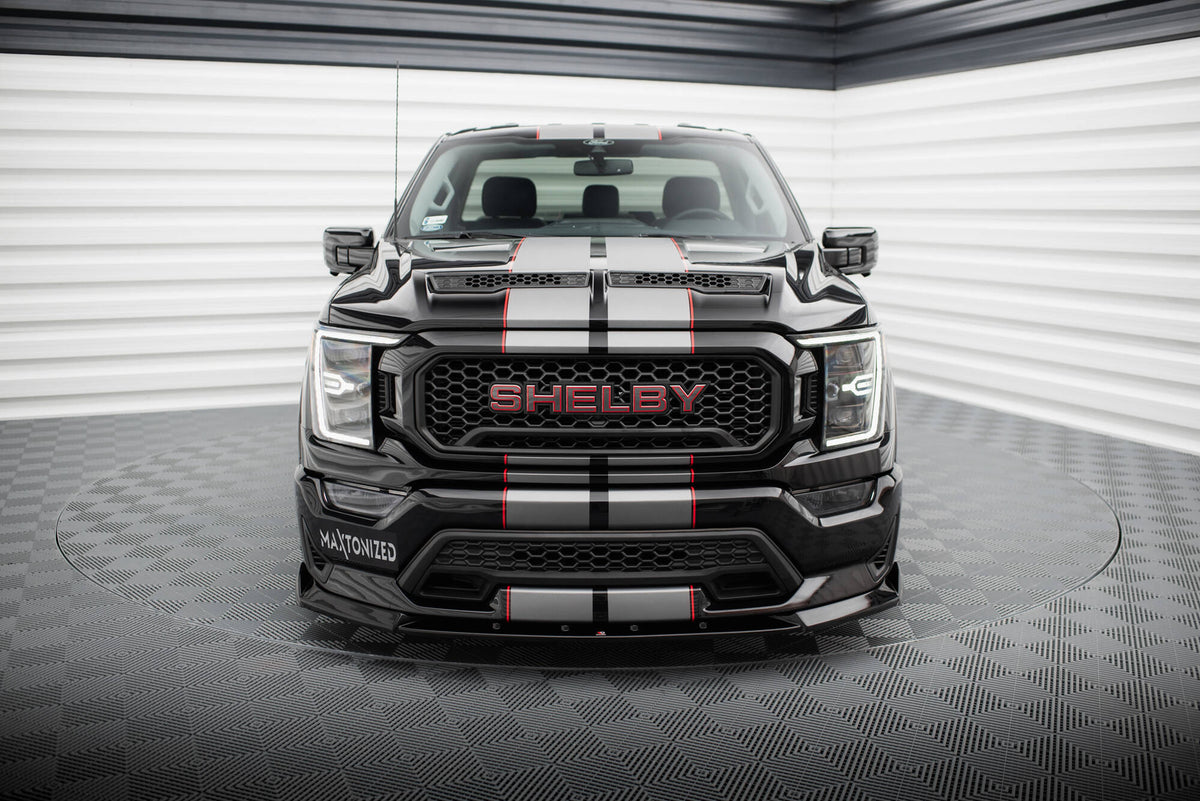Street+ Spoilerlippe Front Ansatz passend für Shelby F150 Super Snake schwarz Hochglanz – Ansicht 1