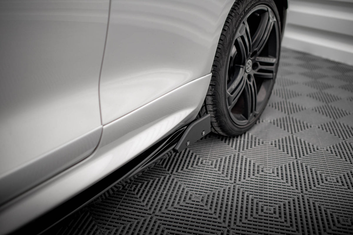 Street+ Seitenschweller Leisten V.2 passend für + Flaps passend für VW Scirocco R Mk3 / Mk3 Facelift – Ansicht 4