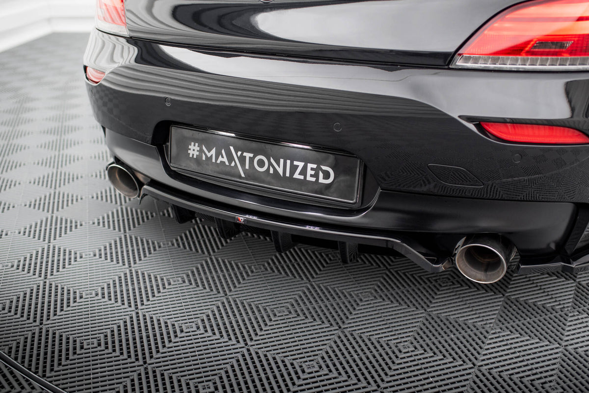 Street+ Mittlerer Diffusor RACE passend für V.1 BMW Z4 M-Paket E89 Facelift schwarz Hochglanz – Ansicht 3