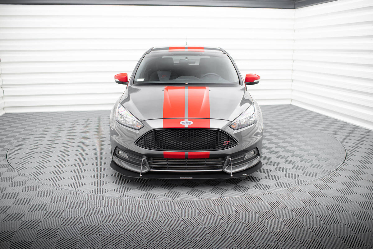 Sport Street+ Spoilerlippe Front Ansatz V.1 passend für Ford Focus ST Mk3 FL – Ansicht 1
