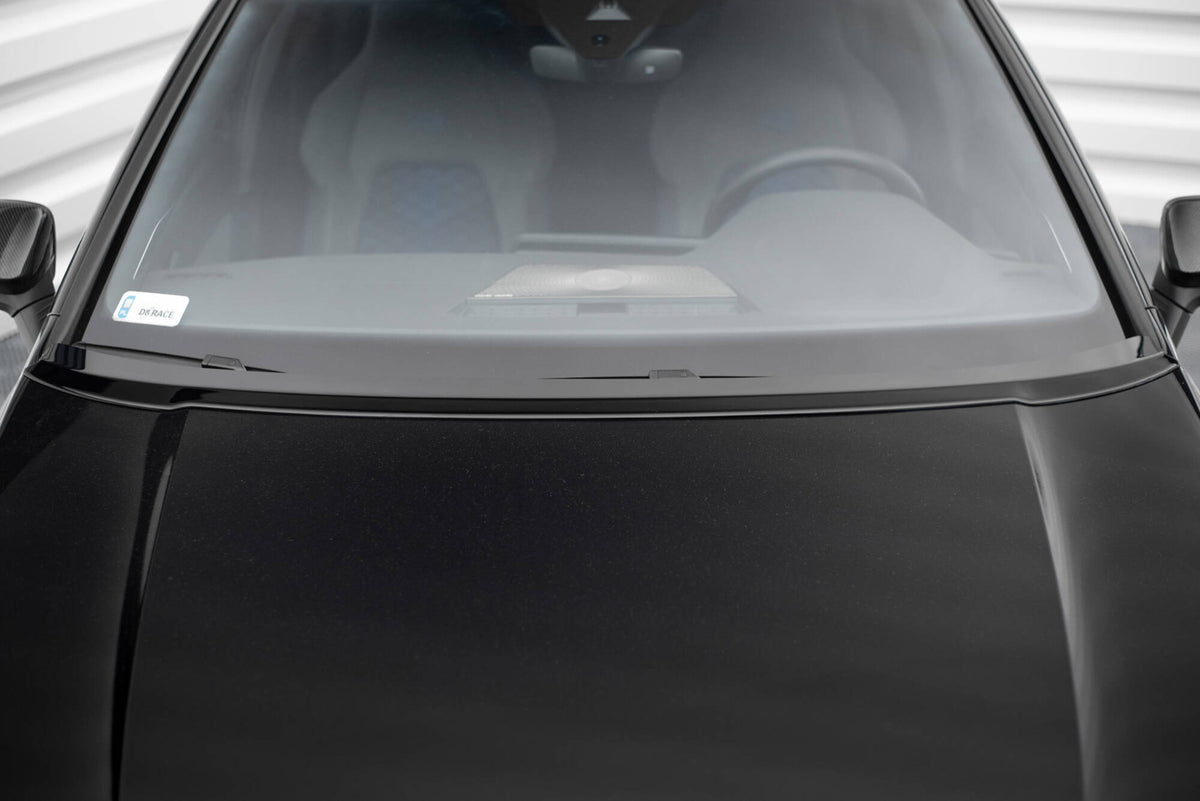 Verlängerung motorhaube VW Golf Mk8 schwarz Hochglanz – Ansicht 6