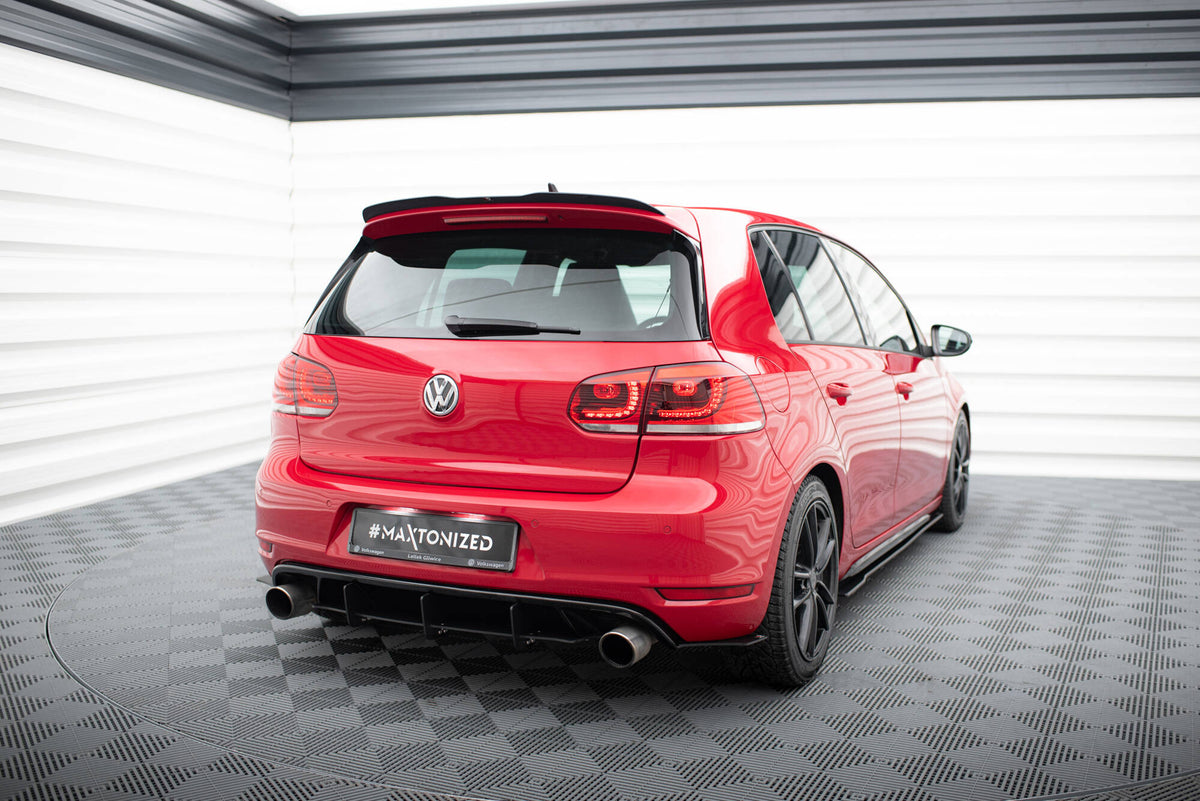 VW GOLF 6 GTI / 35TH Diffusor Heck Ansatz passend für Heckschürze passend für & Heck Ansatz Flaps Diffusor passend für – Ansicht 1