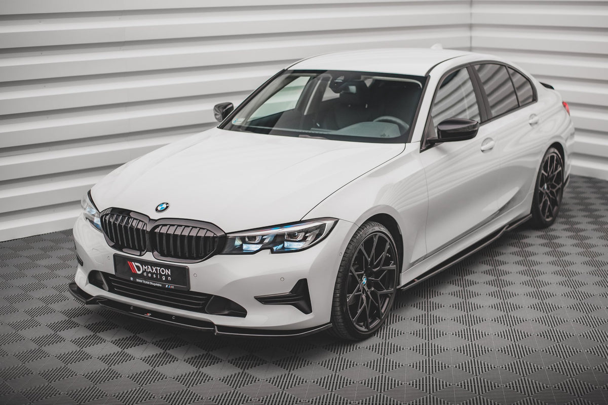 Street+ Spoilerlippe Front Ansatz V.1 passend für BMW 3er G20 / G21 schwarz Hochglanz – Ansicht 3