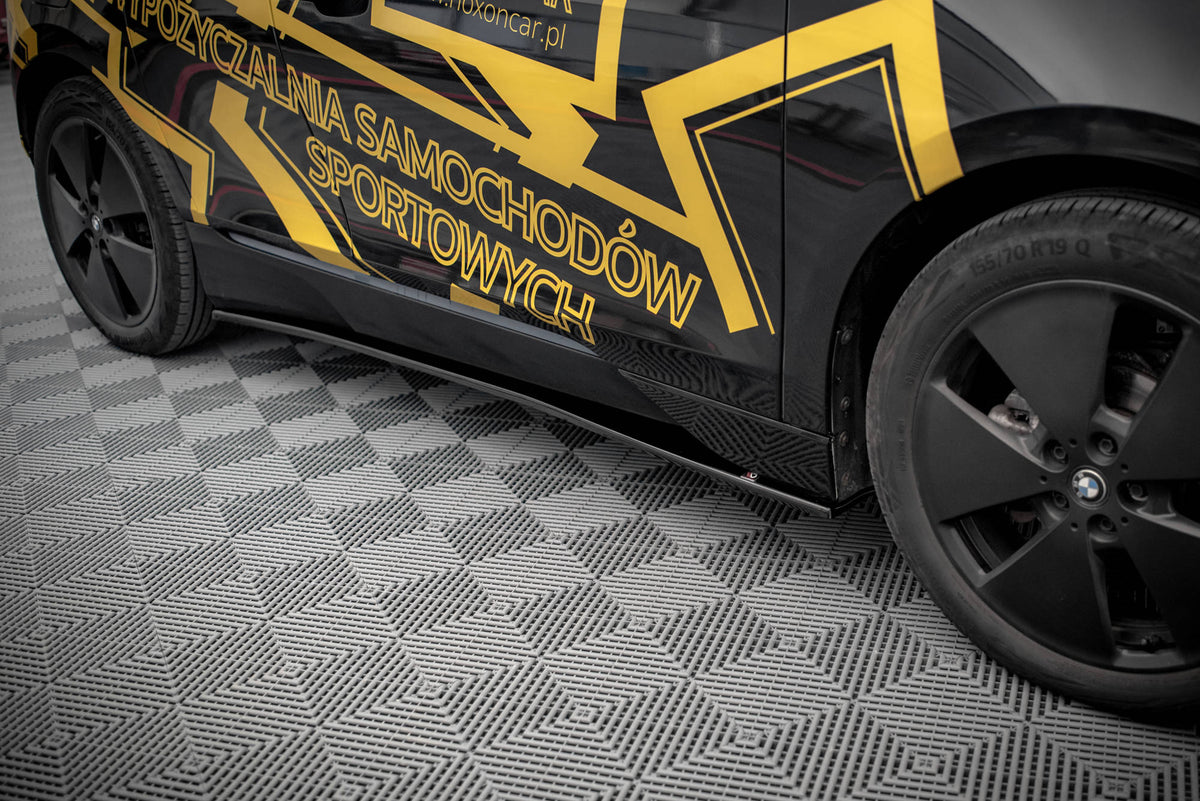 Street+ Seitenschweller Leisten passend für BMW i3 S Mk1 Facelift schwarz Hochglanz – Ansicht 1