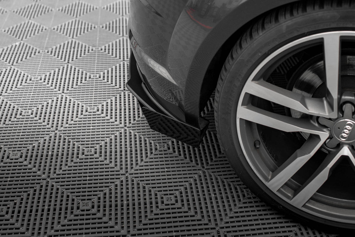 Street Pro Heck Ansatz Flaps Diffusor + Flaps passend für Audi TT S-Line 8S schwarz Hochglanz – Ansicht 3