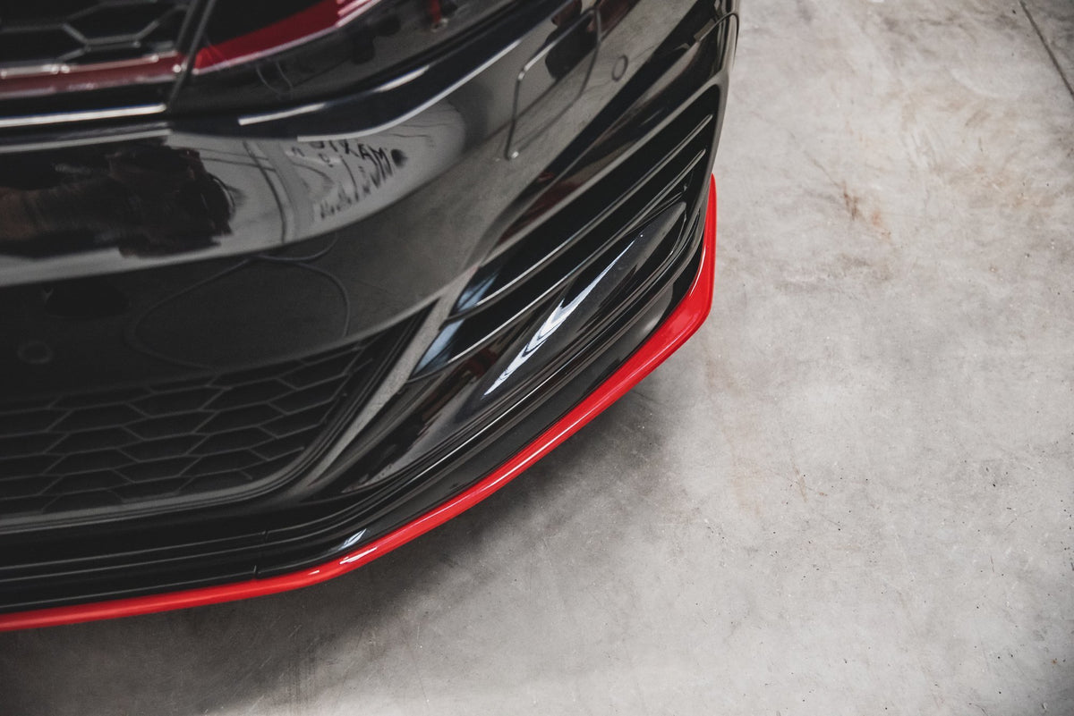 Street+ Spoilerlippe Front Ansatz passend für VW Golf 7 GTI TCR  schwarz Hochglanz – Ansicht 9