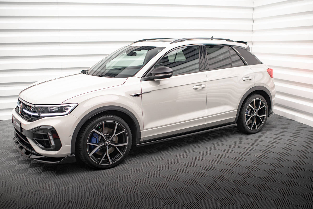 Street+ Seitenschweller Leisten passend für VW T-Roc R / R-Line Mk1  schwarz Hochglanz – Ansicht 3