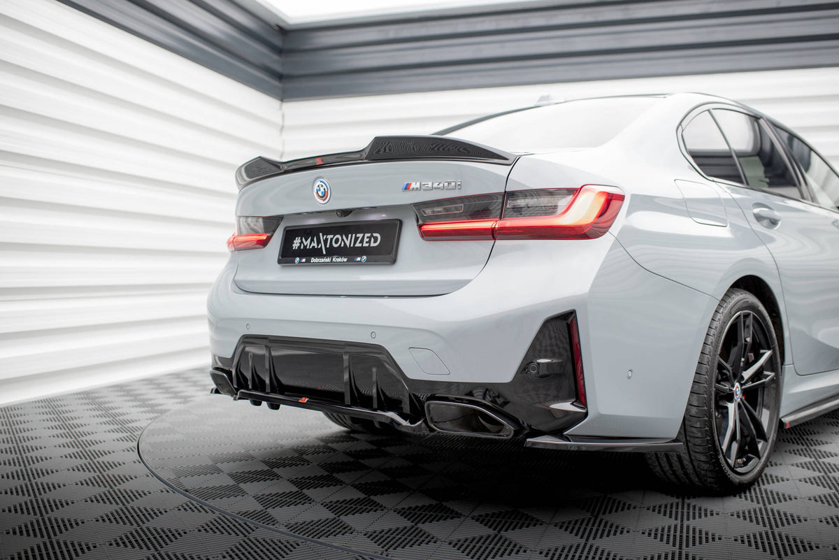 Street+ Mittlerer Diffusor RACE passend für V.1 BMW M340i G20 / G21 Facelift schwarz Hochglanz – Ansicht 5