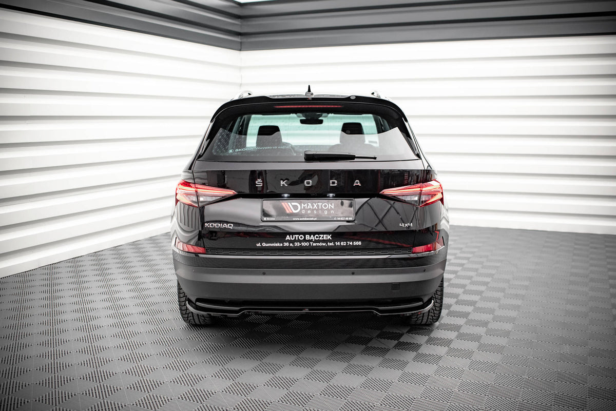 Heckansatz Skoda Kodiaq Mk1 Facelift schwarz Hochglanz – Ansicht 1