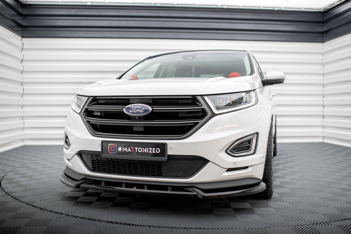 Street+ Spoilerlippe Front Ansatz passend für Ford Edge Sport Mk2 schwarz Hochglanz – Ansicht 3