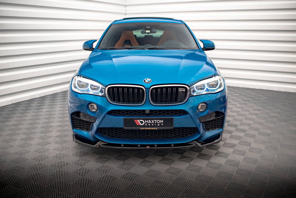 Street+ Spoilerlippe Front Ansatz V.1 passend für BMW X5 M F85 / X6 M F86 schwarz Hochglanz – Ansicht 5