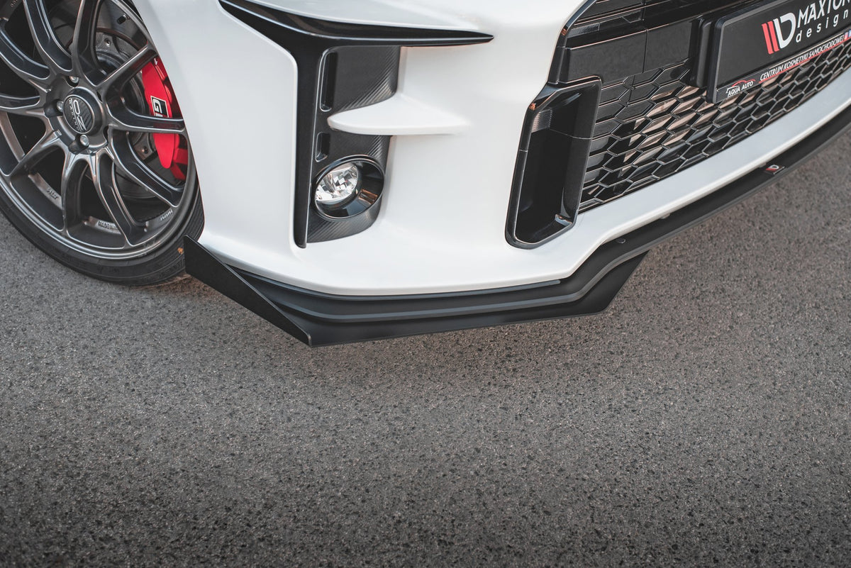Street Pro Street+ Spoilerlippe Front Ansatz passend für + Flaps passend für Toyota GR Yaris Mk4 schwarz Hochglanz – Ansicht 3