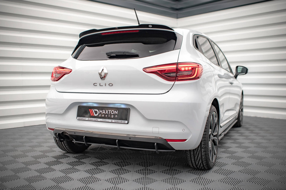 Heckspoiler Lippe Renault Clio Mk5 schwarz Hochglanz – Ansicht 1