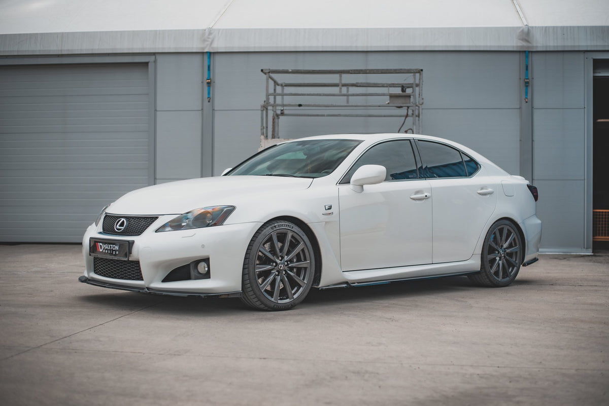 Street+ Seitenschweller Leisten passend für Lexus IS F Mk2 schwarz Hochglanz – Ansicht 1