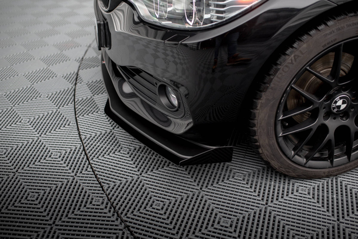Front Stoßstange Flaps passend für BMW 4er Gran Coupe F36 schwarz Hochglanz – Ansicht 4